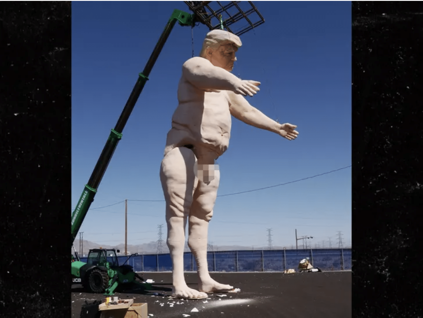 43 foot tall statue of Trump in his birthday suit erected in Las Vegas